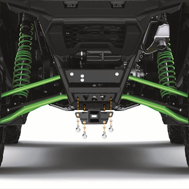 Wsays Teryx 2'' Rear Hitch Receiver Compatible with Kawasaki Teryx KRX 1000 2020-2025 - Image 2